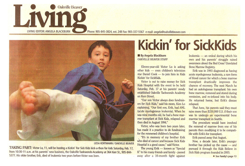 Kicking for Sick Kids Feb 7th 2007